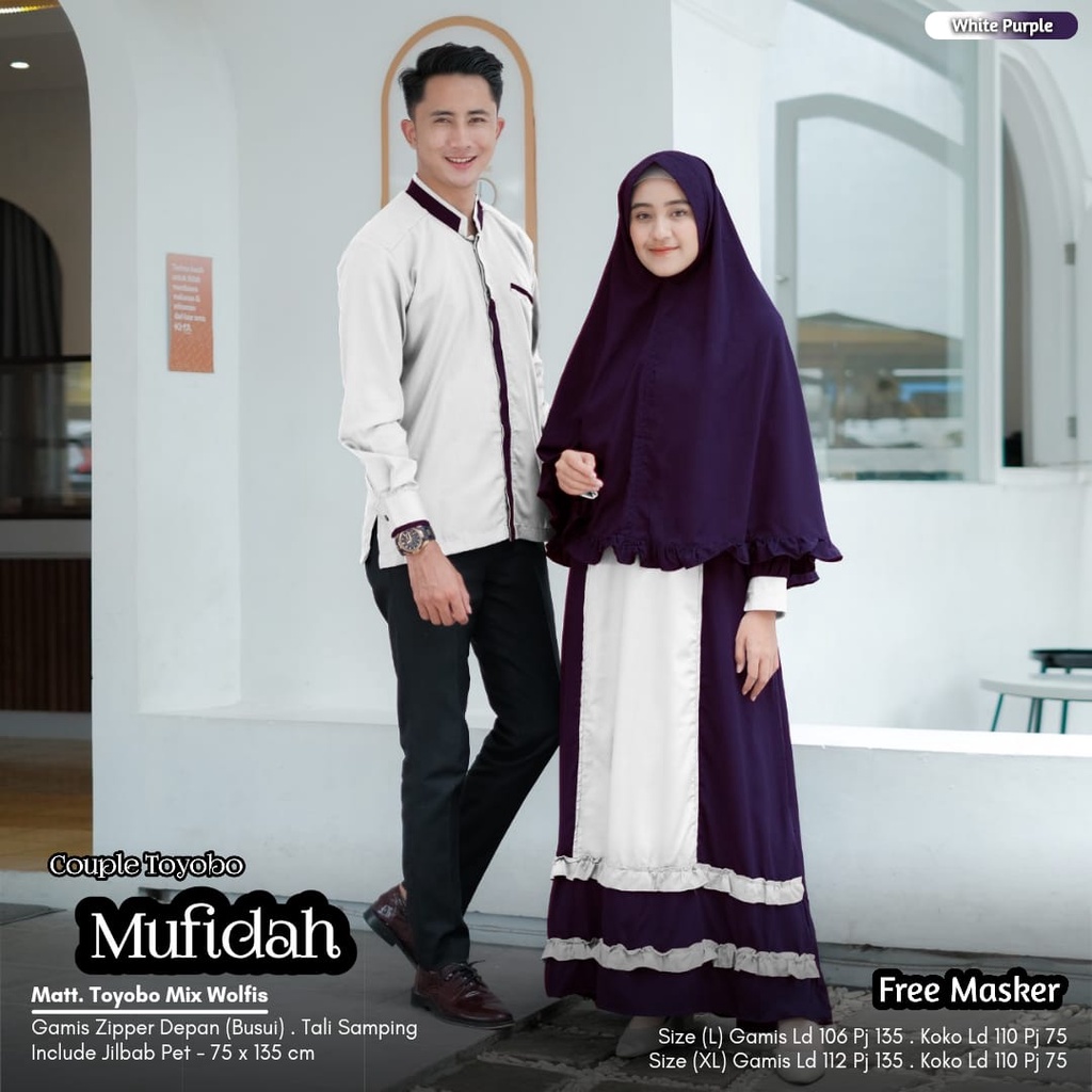 COUPLE MUFIDAH MUSLIM SET GAMIS & KOKO TOYOBO