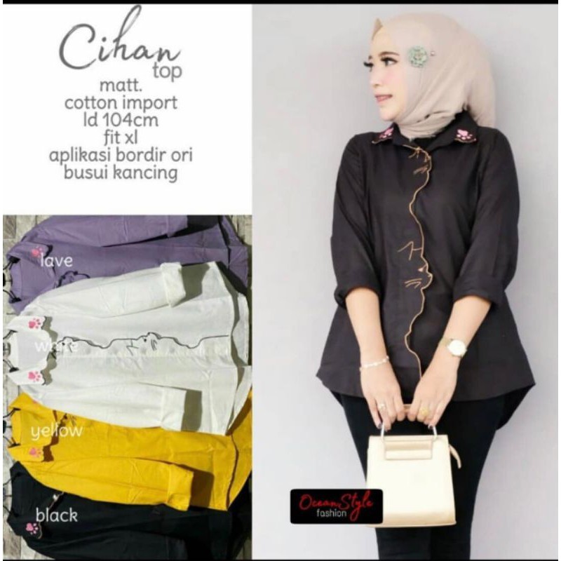 BLOUSE GUPPY wafle import cihan top