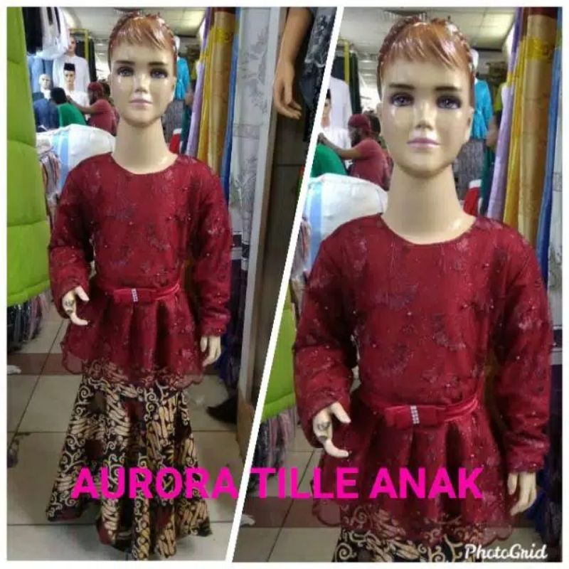 NEW SET AURORA ANAK TULLE/KEBAYA MODERN/KEBAYA LUCU