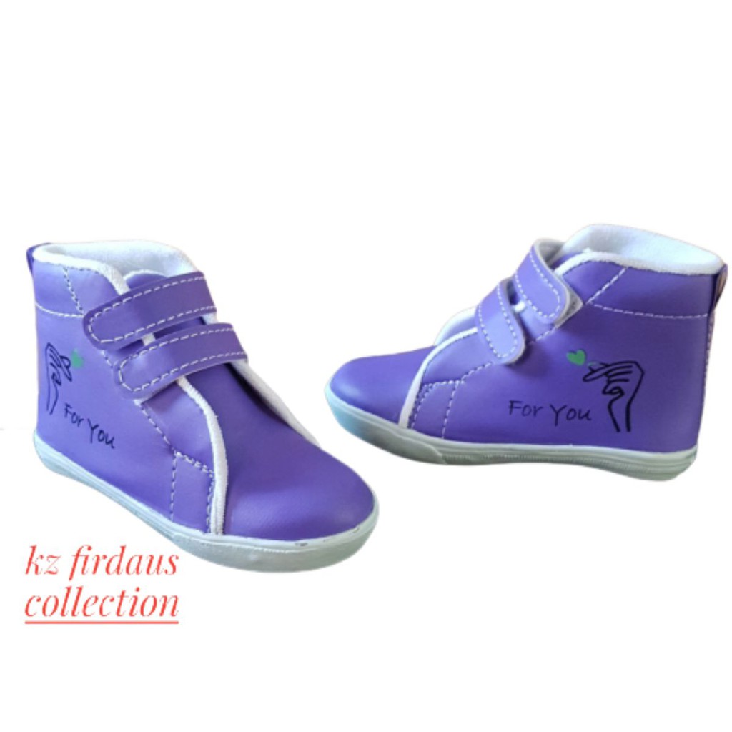 Sepatu anak sneaker boot perempuan usia tksampai sd