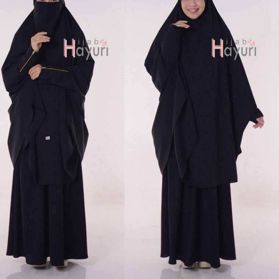Harga Termurah - HIJAB HAYURI FRENCH HIJAB SET WOLFIS FREE NIQAB BANDANA