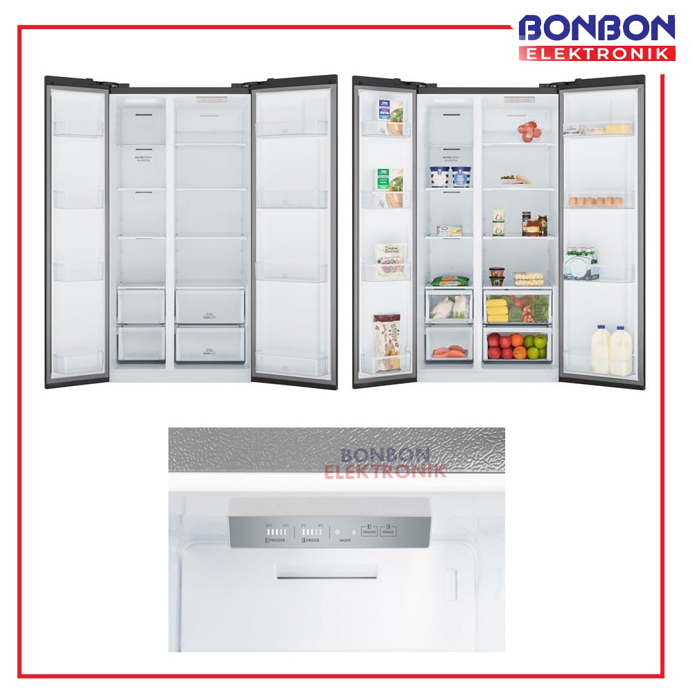 Electrolux Kulkas Side by Side 624L ESE6600A-BID / ESE6600A BID