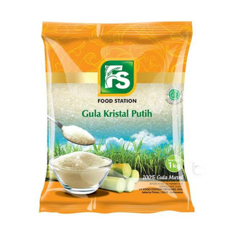 GULA PASIR FS ( FOOD STATION ) 1 KG