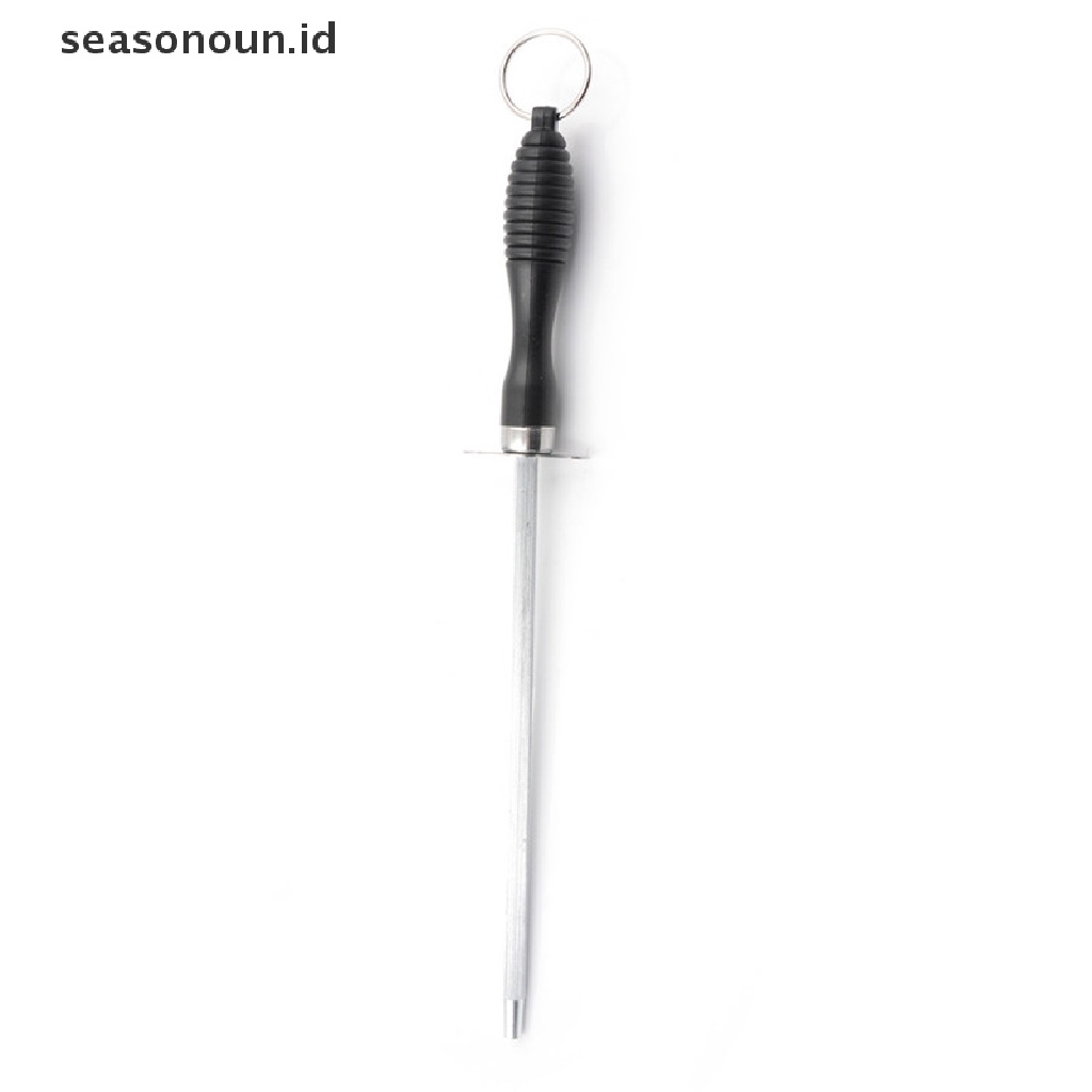 【seasonoun】 High Carbon Grit Diamond Knife Sharpener Rod Kitchen Sharpening Steel Stick .