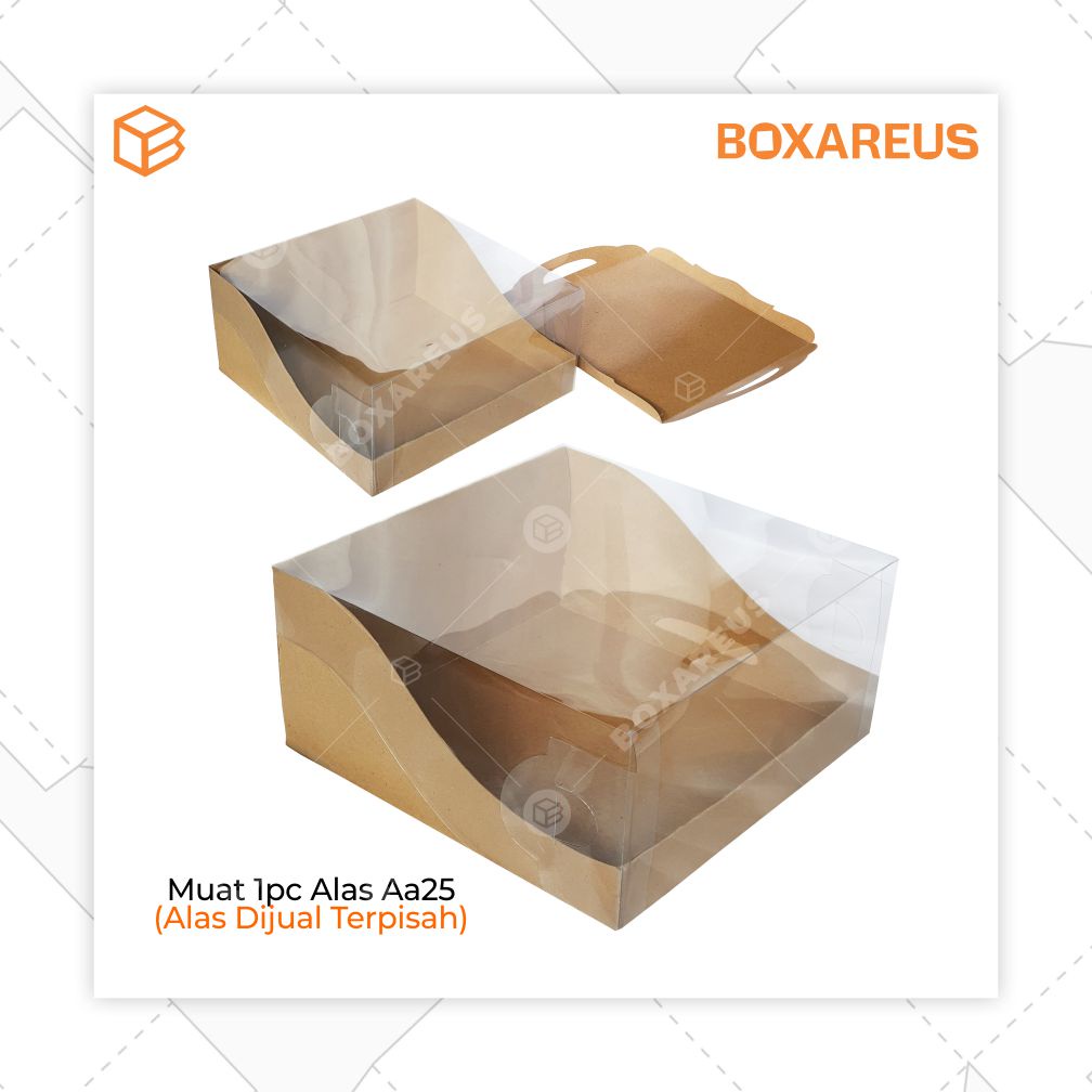 Cake Box, Mika Dus, Packaging Kue Lapis, Kemasan Window Bolu | WB122525 (10pc)