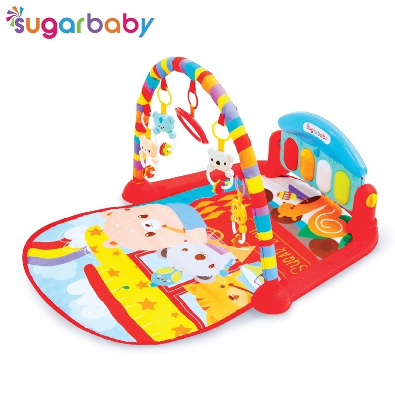 Sugar Baby / Premium Toys Piano Playmat MURAH Tikar Matras Alas Main Anak Bayi Makassar-Merah
