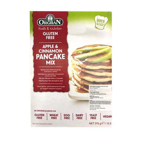 

organ apple pancake mix 375gr