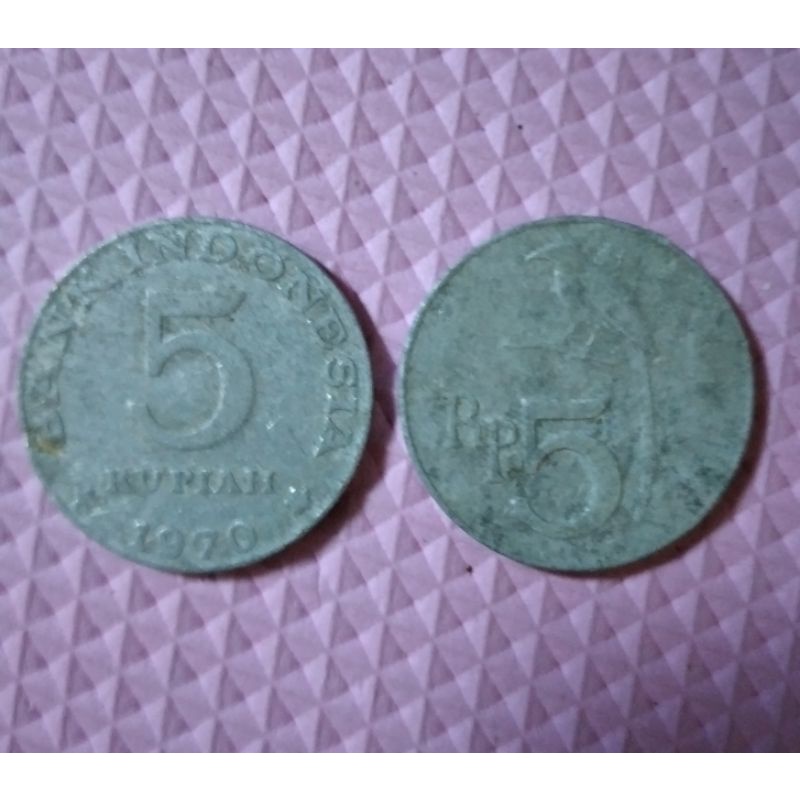 5 Rupiah Tahun 1970