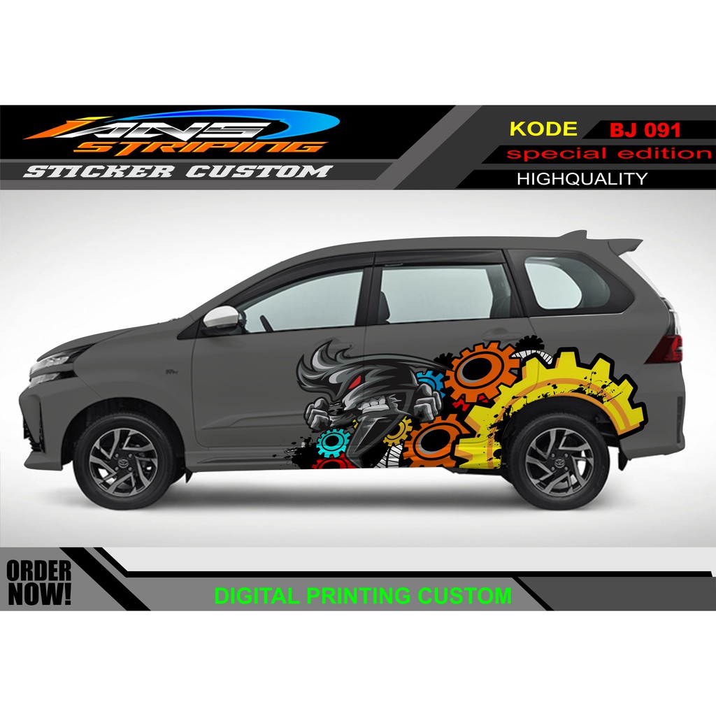 STICKER DECAL MOBIL AVANZA XENIA ANIME