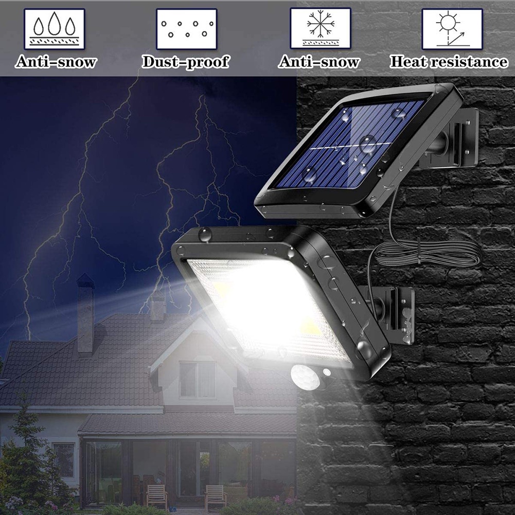 Lampu Taman Solar Sensor Gerak 120 LED Tenaga Surya / Lampu Taman Solar 120 LED Tenaga Surya Lampu Sorot Sensor Gerak-5