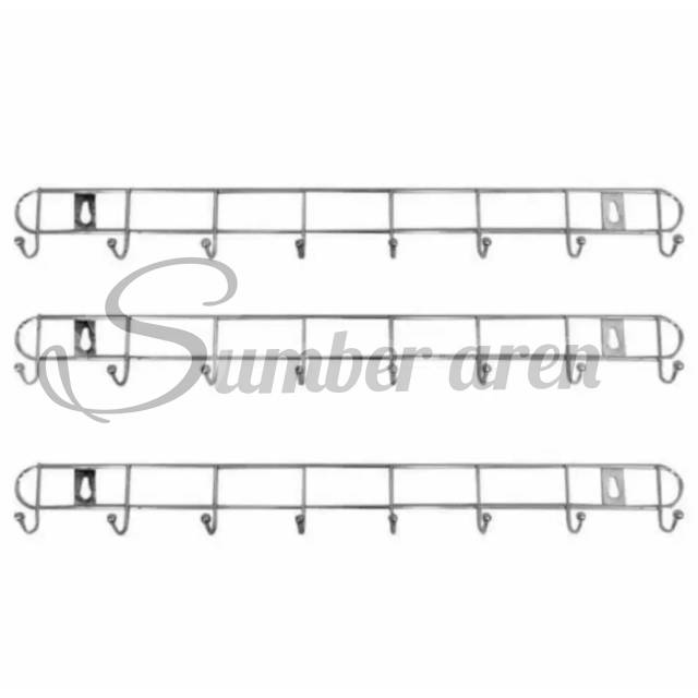 Kapstok Stainless Gantungan Baju Dinding Gantungan Baju Cantolan Kapstok Baju Besi Stainless 8 titik