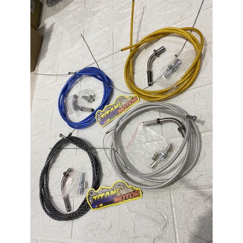 kabel gas selang srat L spontan actif motor scoopy mio beat vario dll