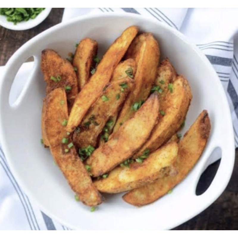 

Kentang Goreng Spicy Wedges Berat 500gr