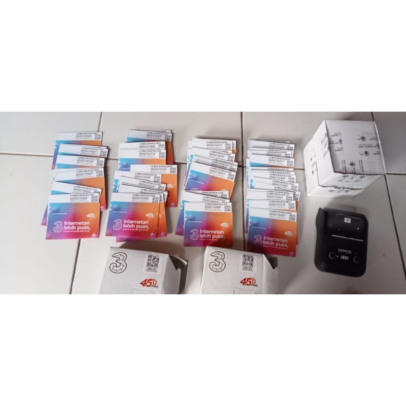 Kartu Perdana Three Lokal 4GB Jawa Barat Fress Registrasi Tinggal Pakai