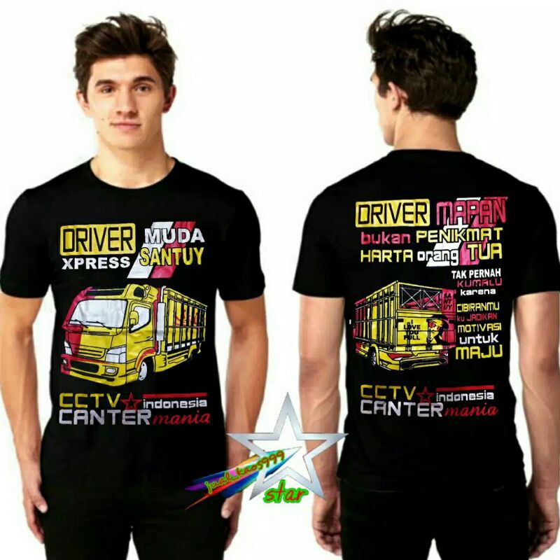 kaos t-shirt baju distro canter driver express