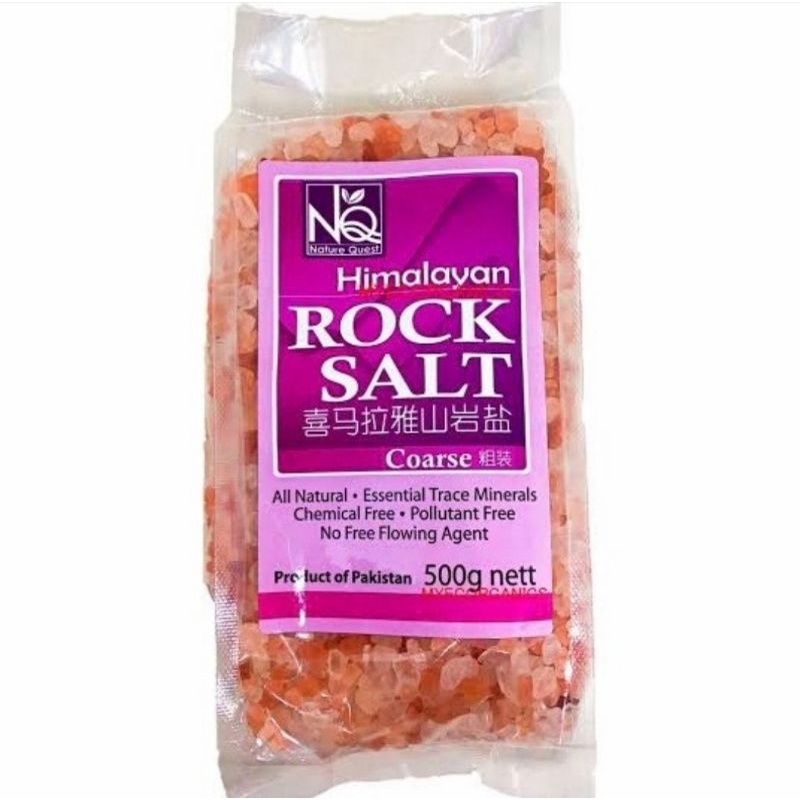 

NQ himalayan rock salt - garam kasar Himalaya 500 gr