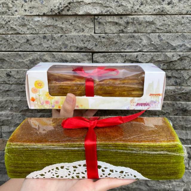 

Lapis legit pandan mini uk 6x20cm