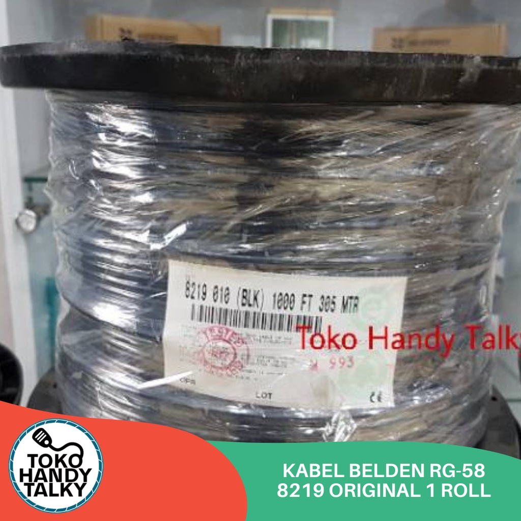 KABEL BELDEN RG-58 8219 ORIGINAL 1 ROLL NEW