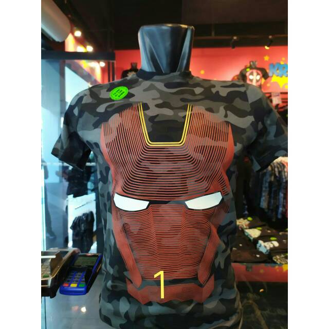 Kaos Superhero Azura Iron Man dkk Washing