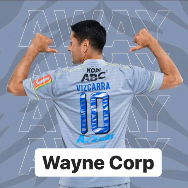 Jersey Persib Bandung 2020 Original Player Issue Away + Nameset