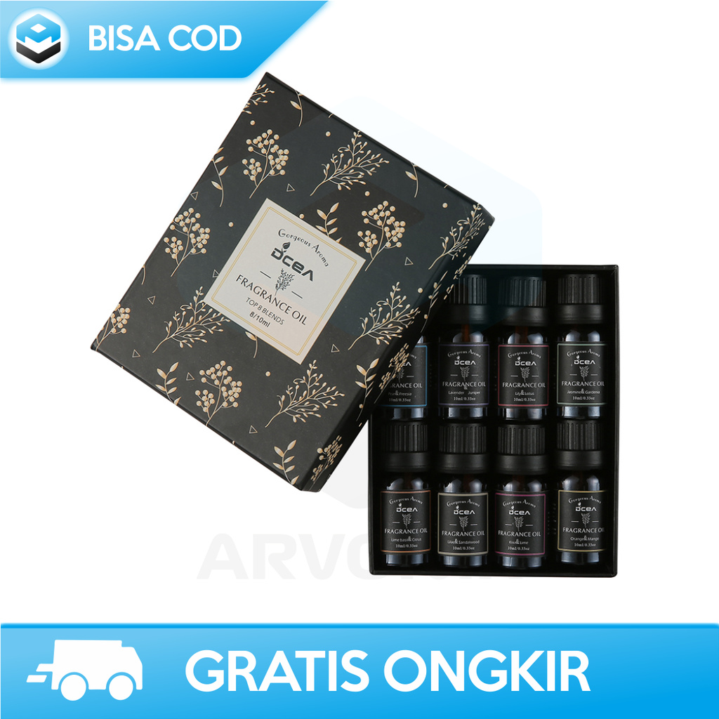 ESSENTIAL OIL AROMATHERAPY DIFFUSER 8 PCS - MINYAK AROMATERAPI HUMI HUMIDIFIER ORIGINAL TAFFWARE