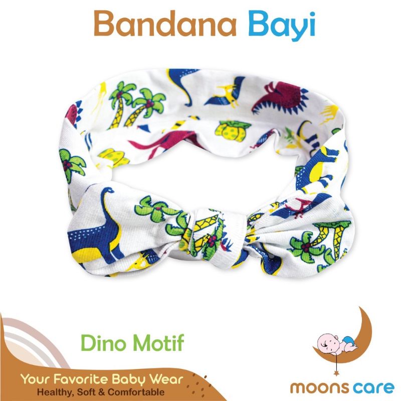 SNI BANDANA PITA MOONS AKSESORIES KEPALA BAYI HEADBAND BAYI BANDANA BONDU BAYI BANDANA TOPI BAYI