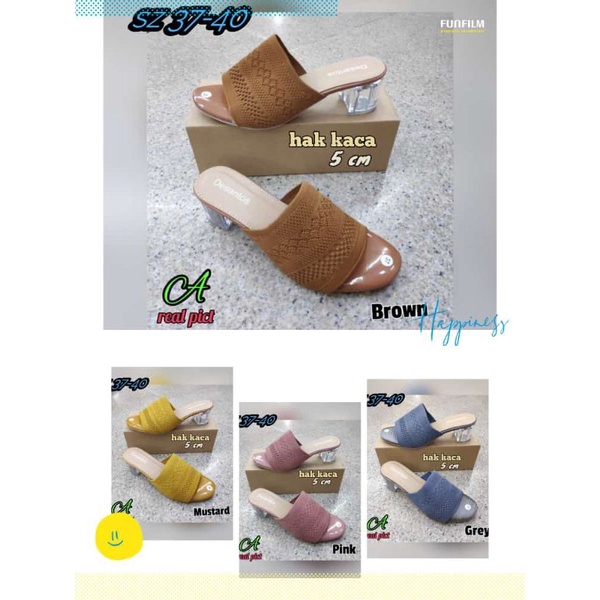 Wedges Rajut Hak Kaca 5cm | Real Pict