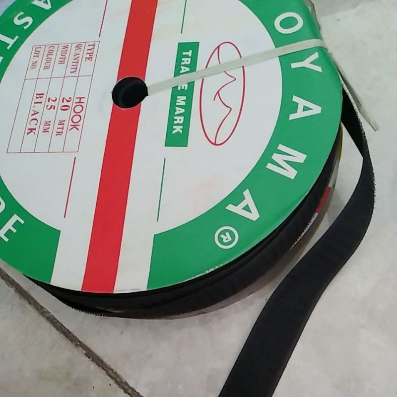 Perekat kain / velcro toyama 2.5cm /Perekat