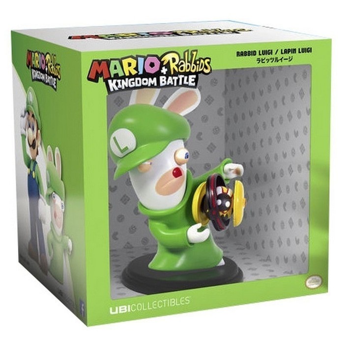 PROMO TERBARU MARIO + RABBIDS KINGDOM BATTLE PVC FIGURE RABBID-LUIGI 16 CM MURAH MERIAH