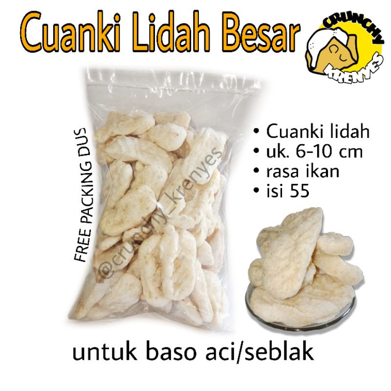 Jual Cuanki Lidah Besar Ikan Topping Baso Atau Seblak Khas Garut