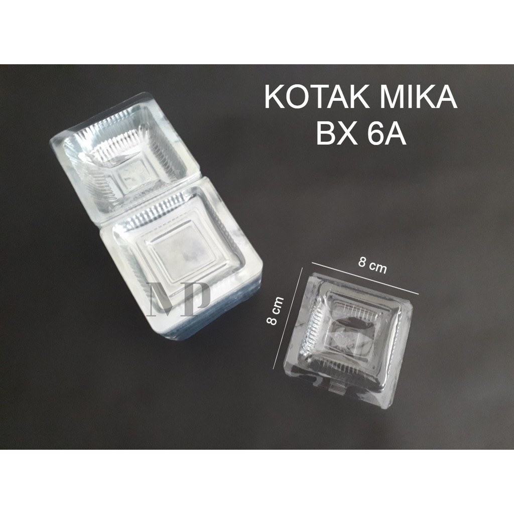 Jual Plastik Mika Bx 6a Kotak Mika Box Kue 200 Pcs Shopee Indonesia 3101