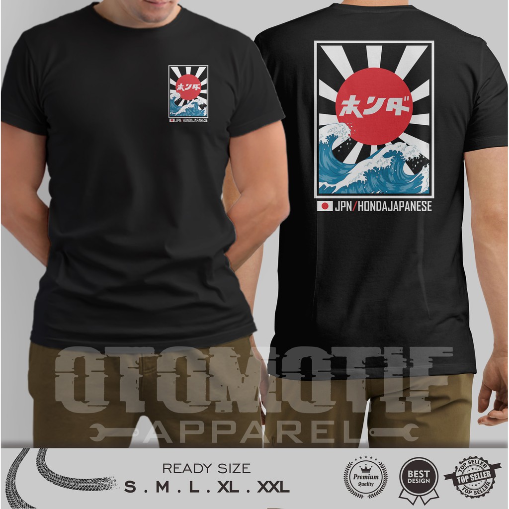KAOS OTOMOTIF HONDA JPN JAPANESE WAVE