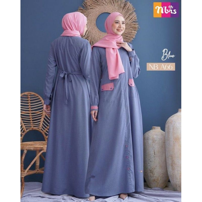 GAMIS DEWASA NIBRAS NB A66 | NIBRAS NB A66 GAMIS CANTIK | DRESS DEWASA NB A66 BY NIBRAS