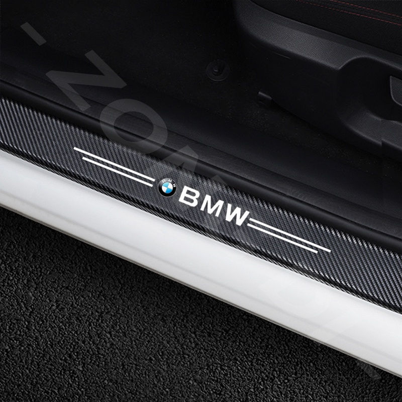 Bmw 9Pcs Stiker Pintu Mobil Carbon Fiber Sill Protection Auto Tahan Gores Anti Slip Untuk F10 F30 E39 E60 X1 E84 E36 E46 E30 E90 F48 F25 X3 E83 X5 F15