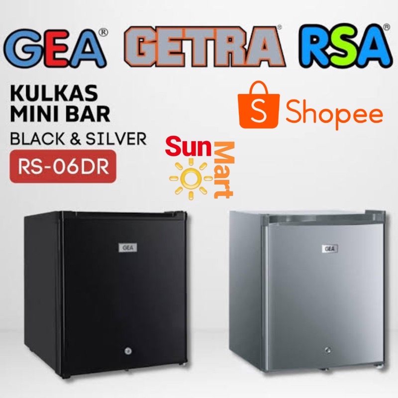 KULKAS GEA MINI BAR MINI PORTABLE RS-06DR / RS 06 DR