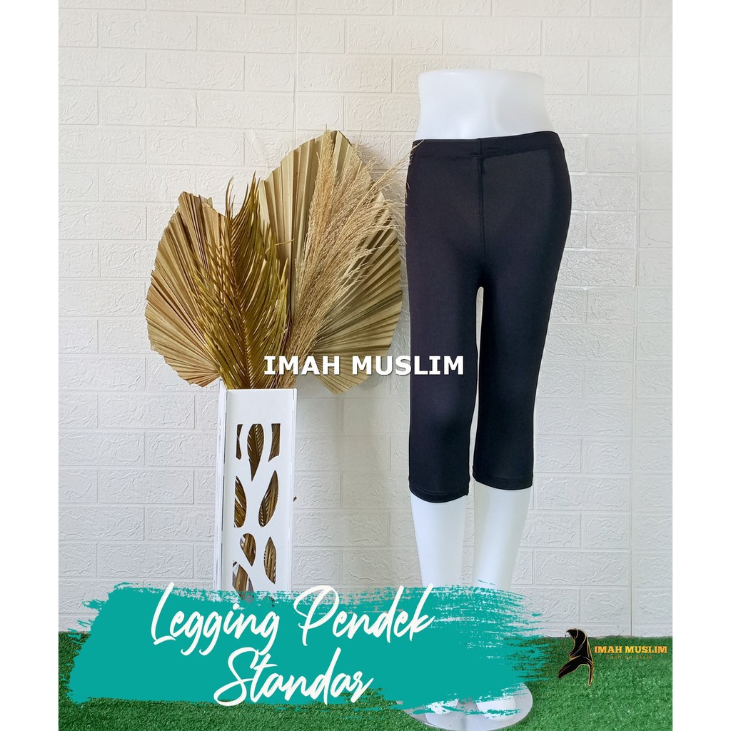 Celana Legging 3/4 JUMBO (BB 55-90kg) Leging Lejing Pendek Wanita Big Size Senam