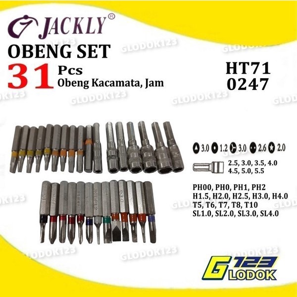 Obeng Set 31 Pcs Service Jam Kacamata HP Handphone PC Komputer Laptop