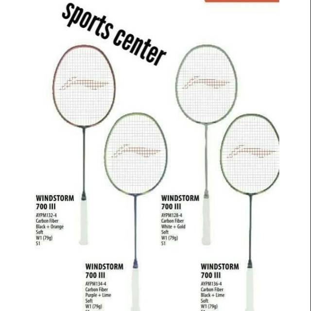 Raket Badminton Lining Windstorm 700 III / WS 700III