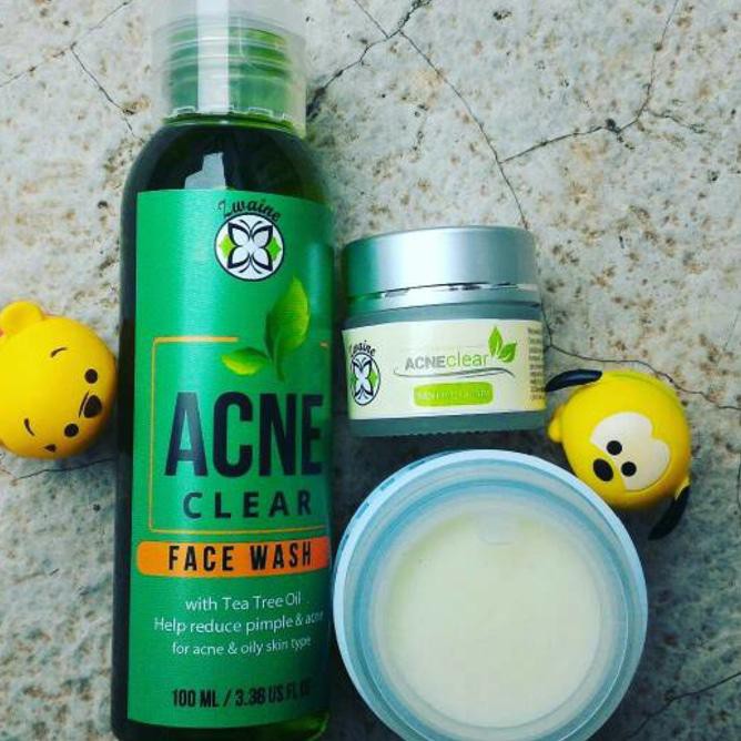 BEST SELLER.. Paket pemutih wajah Jerawat Zwaine acne white TERMURAH