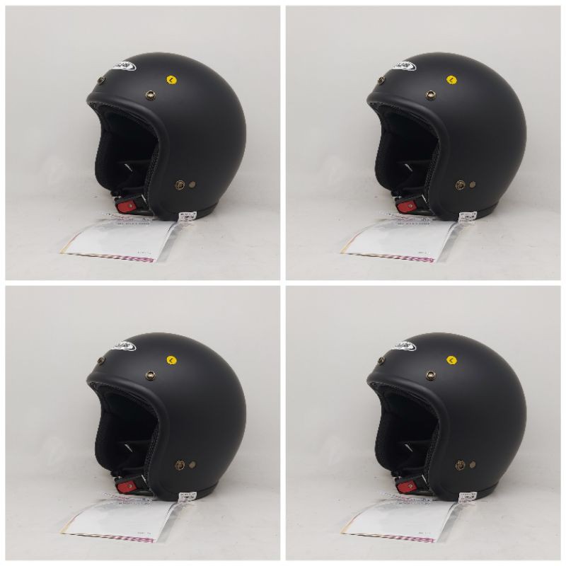 Helm Bogo Retro Zeus 385 Hitam Dop