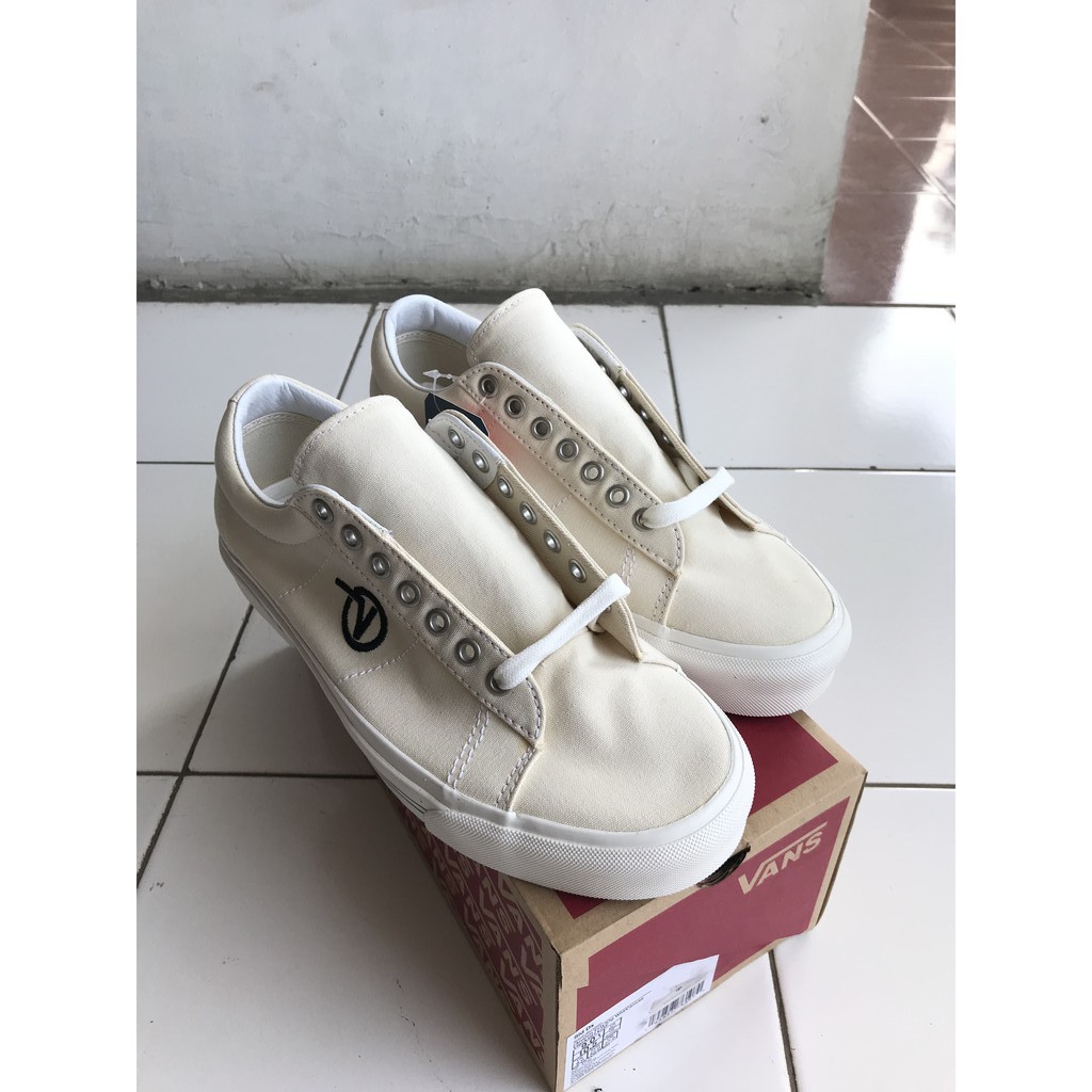 Sepatu Sneakers Vans Sid DX Anaheim Factory Whitet Canvas New 100% ORIGINAL BNIB