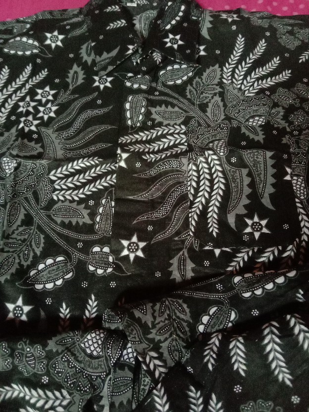 Risna Batik Hrb026 Kenongo Hem Kemeja Batik Pria Lengan Pendek Katun