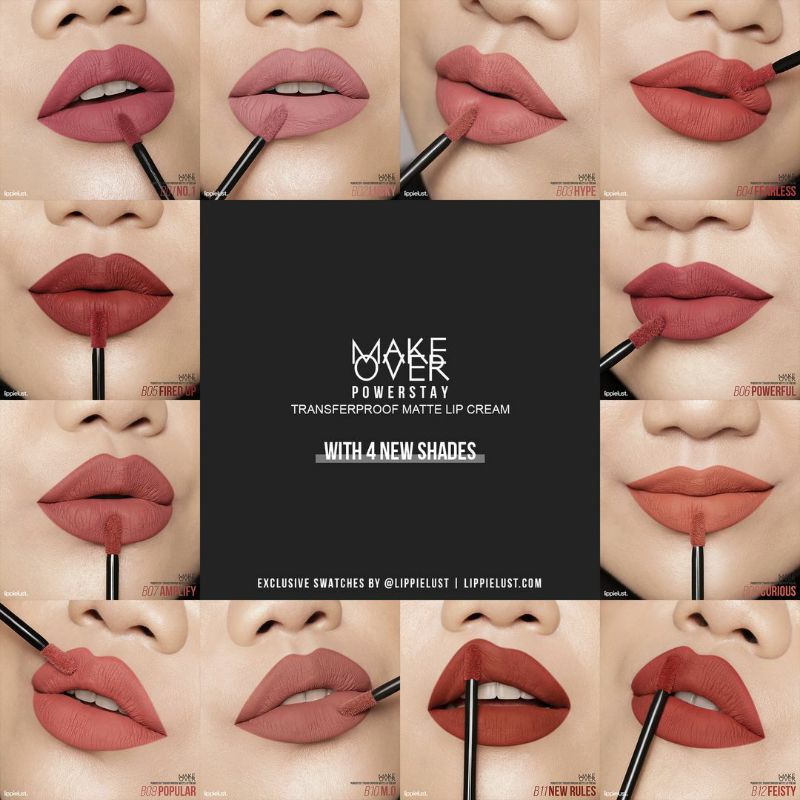 MAKE OVER Powerstay Transferproof Matte Lip Cream