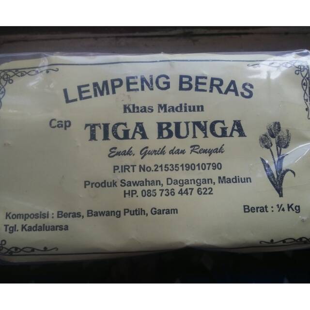 

Lempeng Beras Khas Madiun