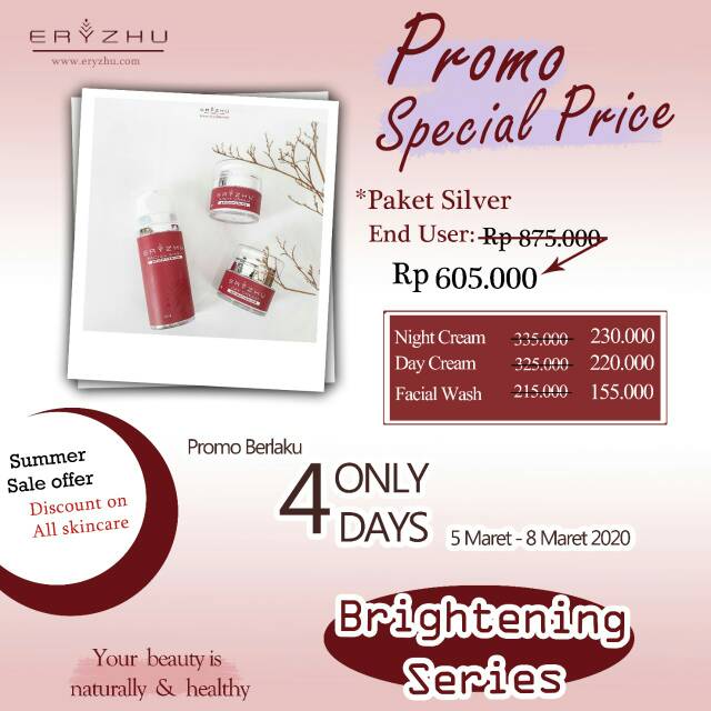[MEMBER] PAKET SiLVER ERYZHU skincare