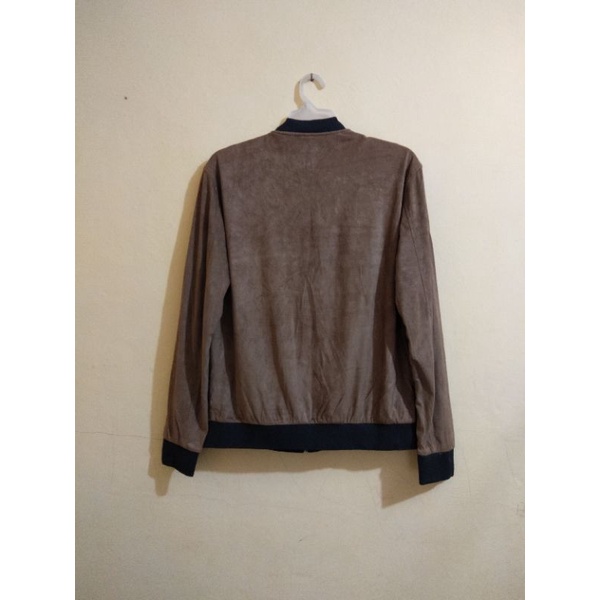 Bomber Zara man suede jaket second original