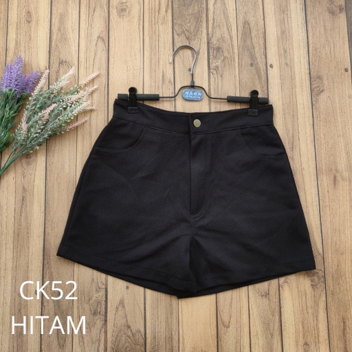 CK52 - CELANA PENDEK SHORT WAFFLE CREPE WANITA CELANA IMPORT MURAH