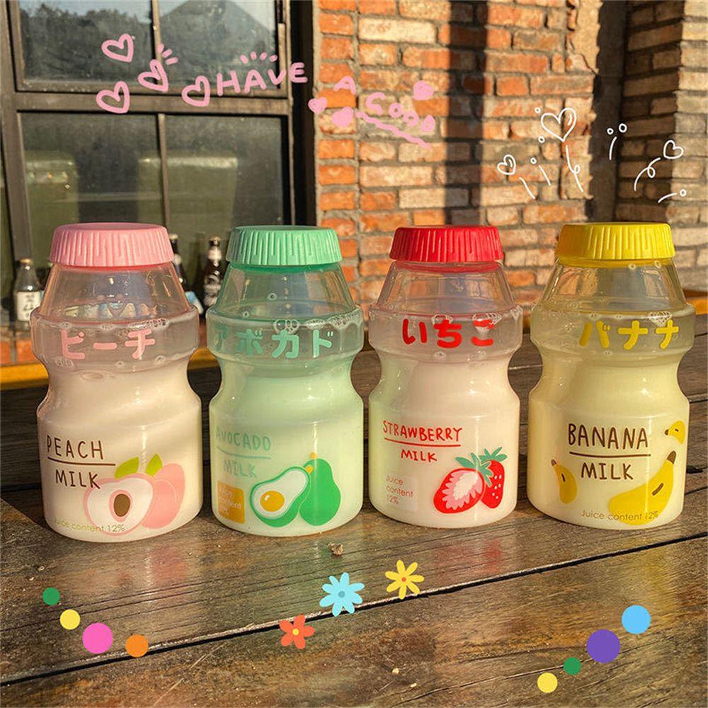 Populer Botol Air Plastik Fashion Kartun BPA Free Bentuk Buah Olahraga Travel Cangkir Teh