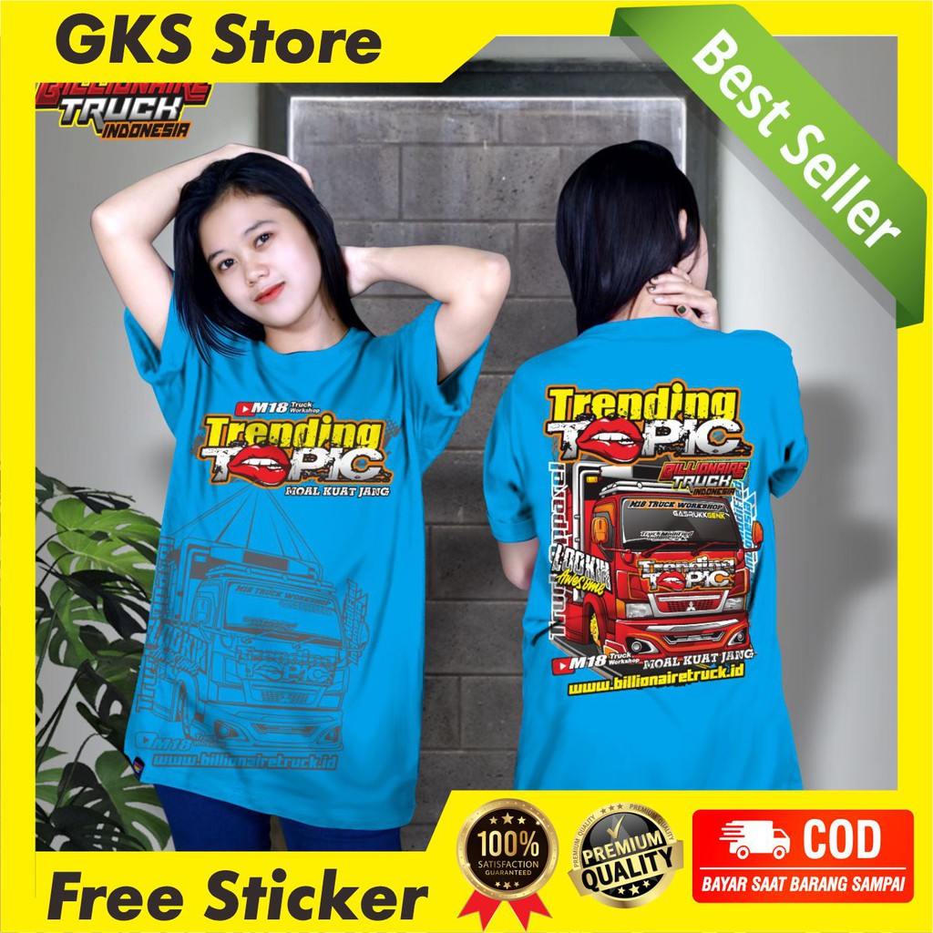 Kaos Tranding Topic Truk Viral Kaos Truk Canter Gasruk Driver Oleng Original  Billionaire Truck