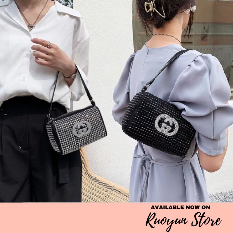 RYX - GCC Diamond Tas Selempang Wanita Fashion Casual / Jalan Jalan - Ori Import